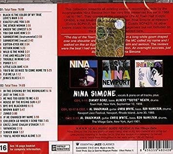 Simone Nina Complete 1959-1961 Live Recordings Import Cd X 2