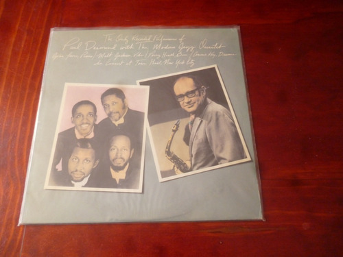 Paul Desmond-modern Jazz Quarter Finasse U.s.a 1981