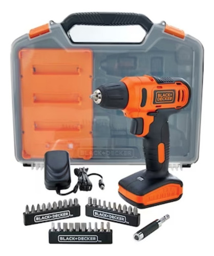 Parafusadeira 12v B&d Maleta 31 Acessórios Ld12sc-br