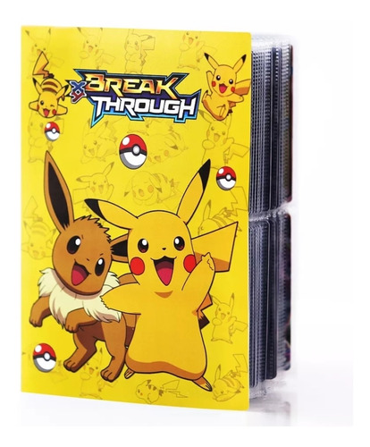 Carpeta Álbum Pokémon, Para Colocar 240 Cartas De Colección 