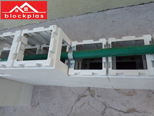 Ladrillo Plástico Reciclado Blanco Blockplas X Mts2
