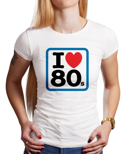 Polo Dama I Love 80s (d0405 Boleto.store)