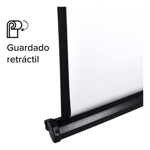 Pantalla Para Proyección Quartet Con Base Tripie 80 Pulgadas