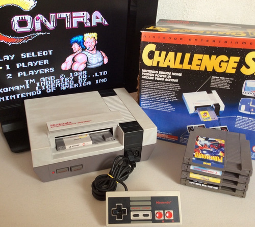 Nintendo Nes Consola + Trilogía Mario 1 2 3 Contra Punch Out