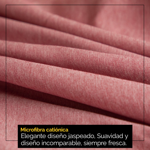 Oh! Sheets Juego De Sabanas Cationico 7 Piezas Matrimonial Rojo