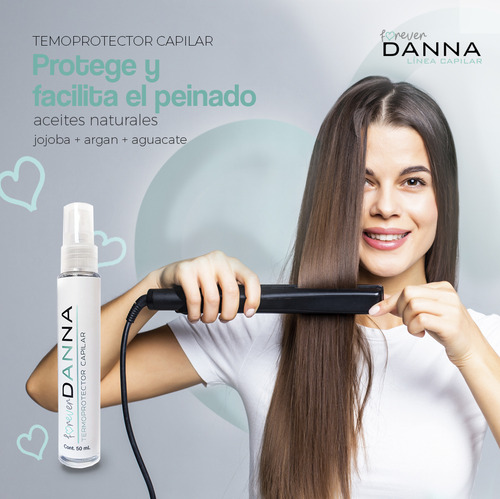 Serum Termoprotector Cuidado Capilar Forever Danna