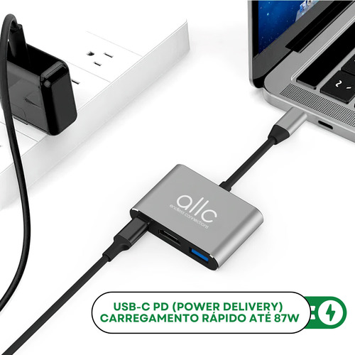 Adaptador Usb 3.1 Tipo C Thunderbolt 3.0 Para Hdmi Dex Mode
