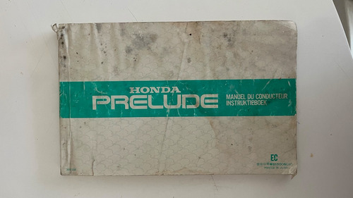 Libro Manual 100% Original Honda Prelude 1979/80/81 (japon)