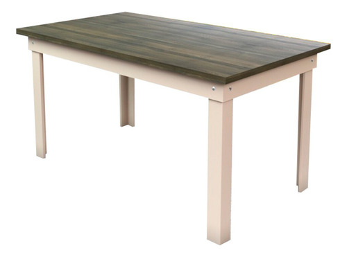 Mesa Retangular Pop Talismã 157x90 Cm Cor Da Tampa Tabaco Cor Dos Pés Bege