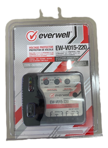 Protector Voltaje Everwell Aire Acondicionado 220v Bornera