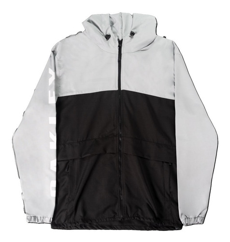 Casaco Jaqueta Oakley 75 Blocked Windbreaker Stone Grey