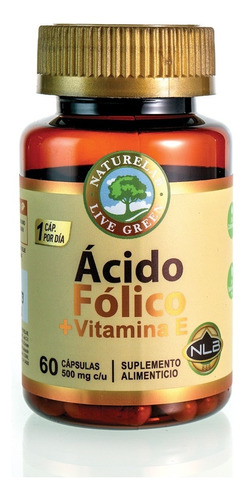 Suplemento En Cápsulas Naturelab Vitaminas Ácido Fólico E En Frasco 60 Un