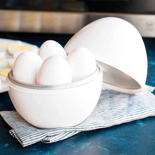 Recipiente Cozinhar 4 Ovos Microondas Rápido Prático Saudáve