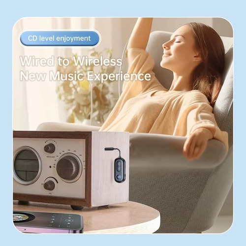 Transmisor Y Receptor De Audio Bluetooth 5.3, Adaptador Aux