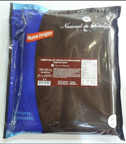 Cobertura Nacional De Chocolate Semia - Kg a $35980