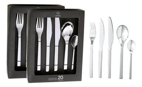 Set Cuchilleria 40 Piezas Acero Inoxidable Cuc01