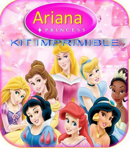 Kit Imprimible Princesas Cotillon + Candy