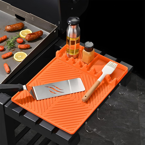 Alfombrilla De Silicona Para Parrilla Al Aire Libre 3 En 1