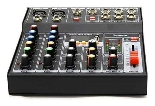 Mesa De Som Profissional Mixer Efeitos 5 Canais Usb Tyt-005