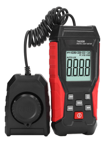Medidor De Iluminómetro Digital 200000lx Automático De Alta
