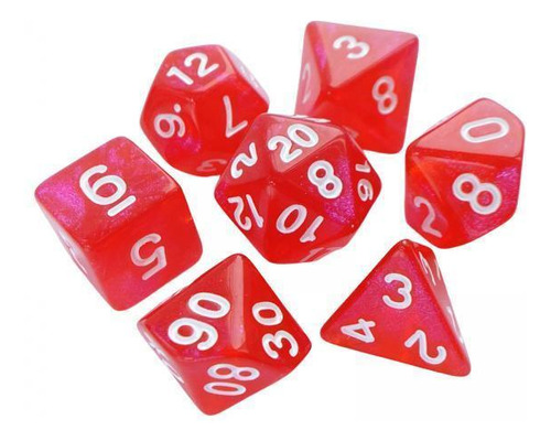 6 X 7 Uds Dados De Varios Lados D4-d20 Para Juego De Rol