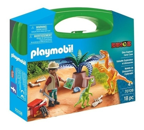 Maletin Dinosaurios 70108 - Playmobil
