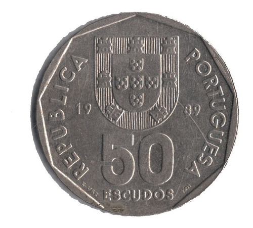 Moneda  Mundo  Portugal  50 Escudos  1989     M 13