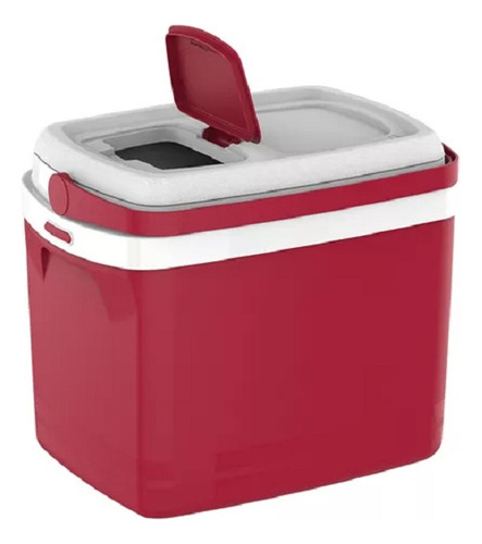 Conservadora Heladerita Portatil 32 Lts Playa Camping Rojo