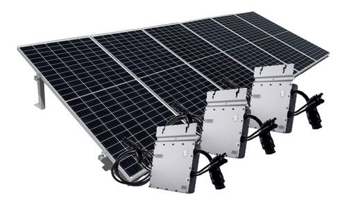 Imagen 1 de 5 de Kit De 6 Paneles Solares 450w Completo - Genera 700kwh Bim