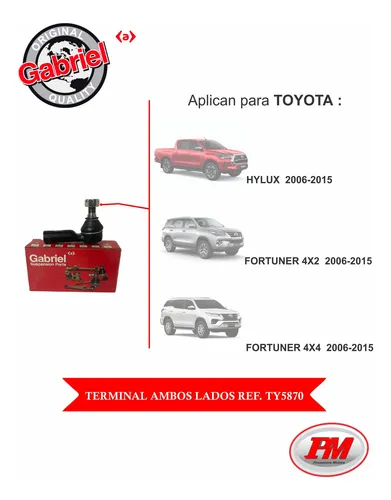 Terminal Ambos Lados Toyota Hilux 2006-2015 /fortuner 4x4-4x
