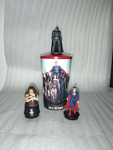 Vaso Y Figuras Liga De La Justicia