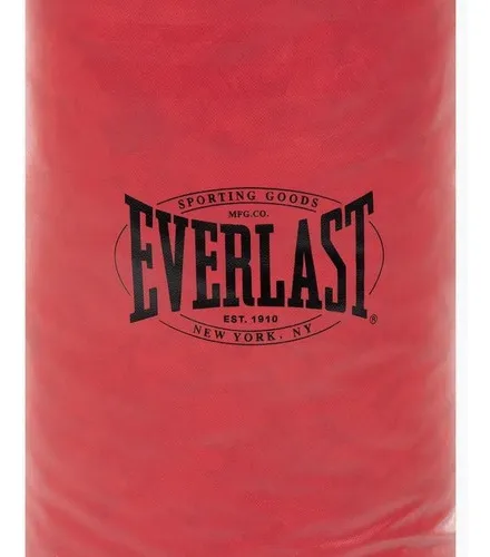 Saco De Boxeo Everlast Vintage Negro Rojo 100 Cm