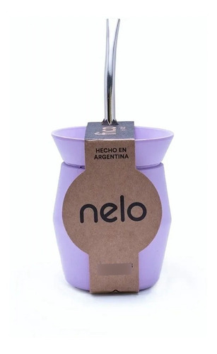 Mate Nelo Fico Con Bombilla Lavanda Pettish Online