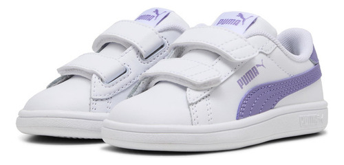 Zapatilla Puma Smash 3.0 L V Inf Blanco Niña