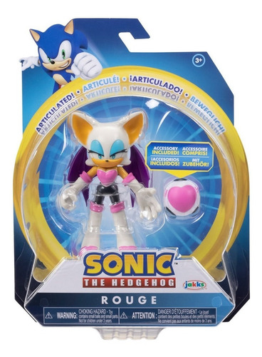 Rouge Sonic The Hedgehog 10cm Wave 8 Jakks Pacific