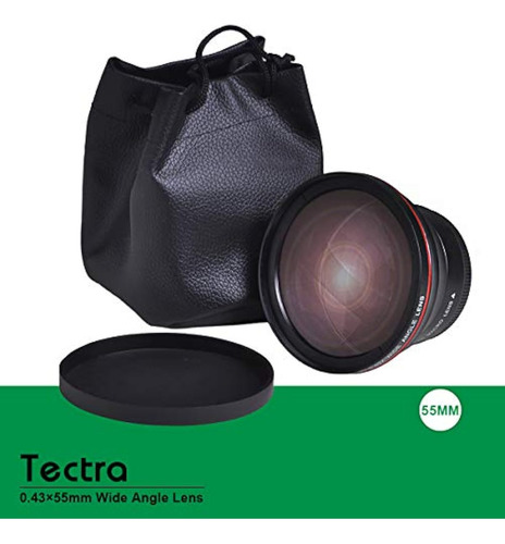 Lente Gran Angular Tectra Hd Profesional De 55 Mm Y 0.43x