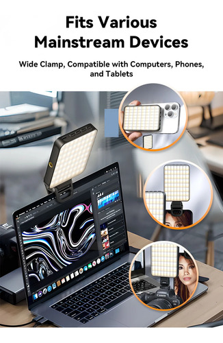 Luz Led Panel Selfie Magsafe 64 Leds + Trípode Emeet 30cm