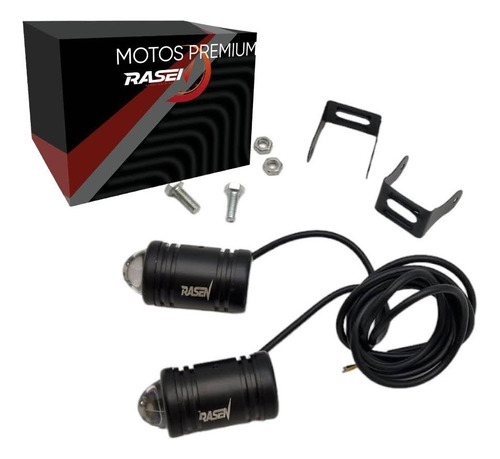 Faro Led Con Lupa Tipo Cilindro Luz Blanca Y Amarilla