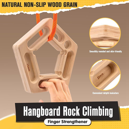 Soporte De Madera Para Escalada, Colgante Portátil Roc-fs