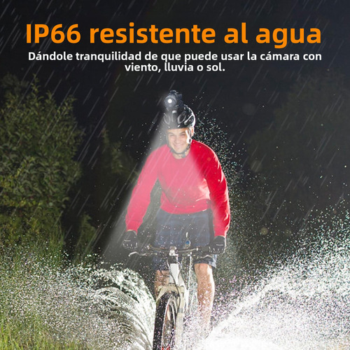 Cámara Casco Impermeable 1080p Ip66 Para Moto Y Ciclismo