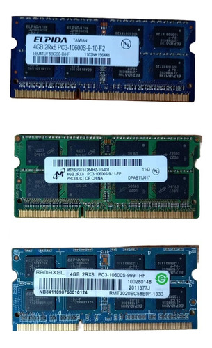 Memoria Ram De 4gb Ddr3-10600s Para Portátil 