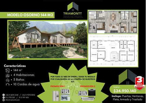 Modelo Osorno 144m2