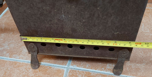 Antiguo Tostador De Café Oxidado Maniveladecoración Completo (Usado)