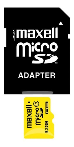 Tarjeta Micro Sd Maxell 32 Gb Con Adaptador 10 High Speed