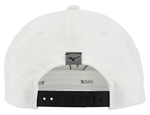 Mizuno Tour Flat Snapback, Blanco-blanco, Talla Única