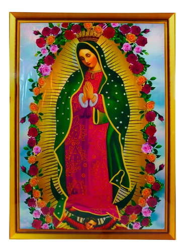 Virgen De Guadalupe Con Luces Decorativas  Multicolor 