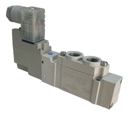 Válvula Solenoide Smc 5 Vias 2 Pos Conex. 1/8, 24vdc 0.7mpa