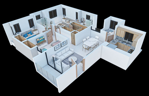 Residencial Torres Del Valle, La Barranquita - 3 Hab, Desde Us$ 120k