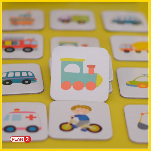 Imagen 4 de 10 de Juego Mesa Memoria Transportes Didactico Infantil Niños 30 P