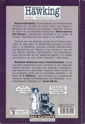 Stephen Hawking Para Principiantes, de Mcevoy, J.P.. Editorial Longseller, tapa blanda en español